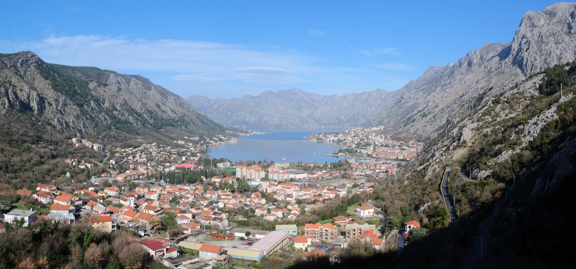 Kotor old town and the Bay of Kotor