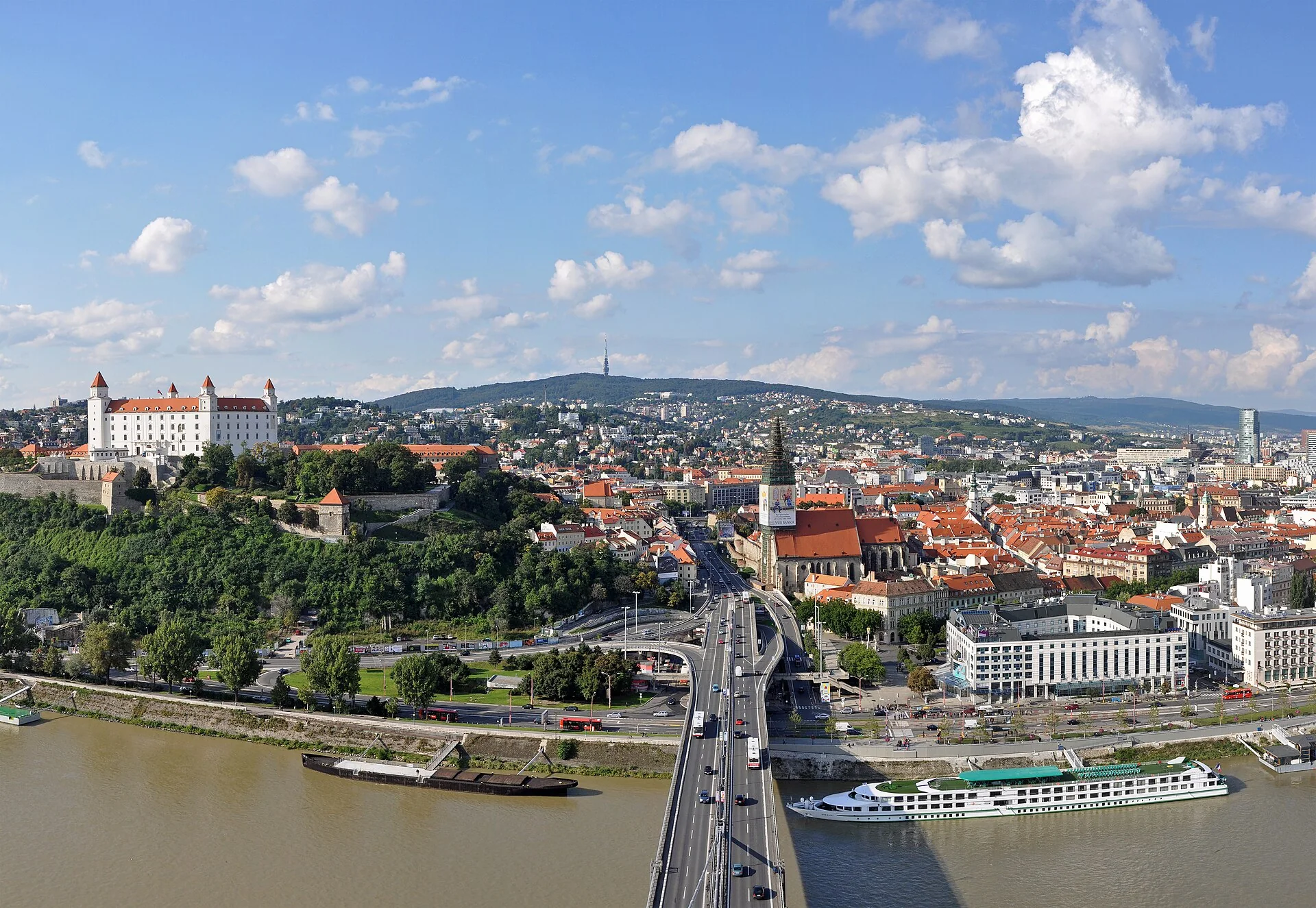 Bratislava old town and castle